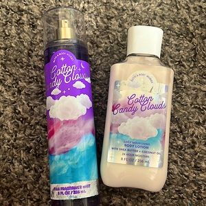 🍬☁️Cotton Candy Clouds fine fragrance mist and body lotion Bath & Body Works